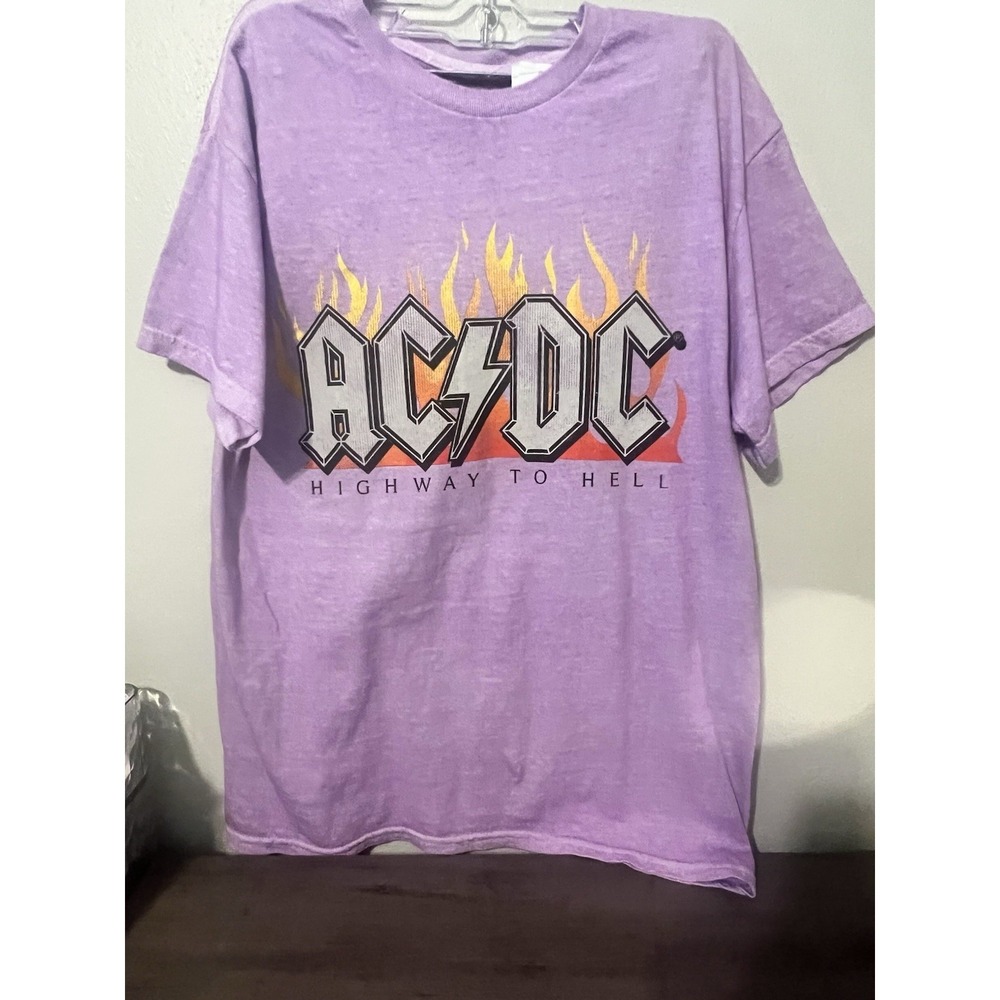 NWT AC/DC Nordstrom Lavender Purple Highway Tshirt - Picture 2 of 4